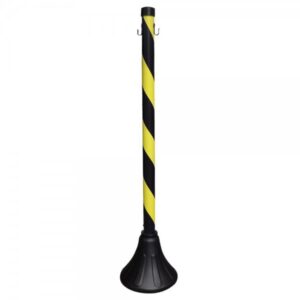 PEDESTAL ZEBRADO PRETO AMARELO PVC TUBOART ECO